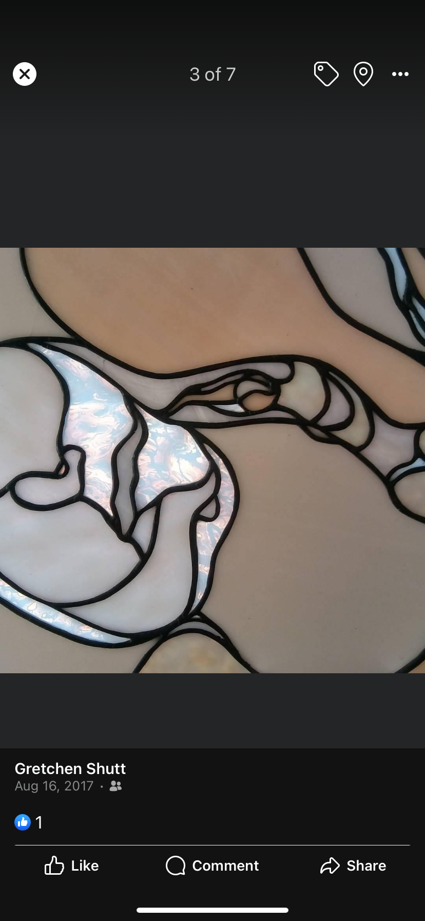 Conception | Stained Glass Window Panel by Hip Chick Glass, Original Design, Handmade Glass Art