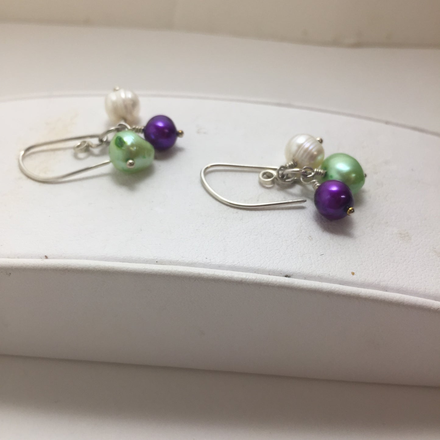 Dangle Earrings by Hip Chick Glass, Sterling Silver Earrings, Handmade Gemstone Jewelry, Birthstone Gift
