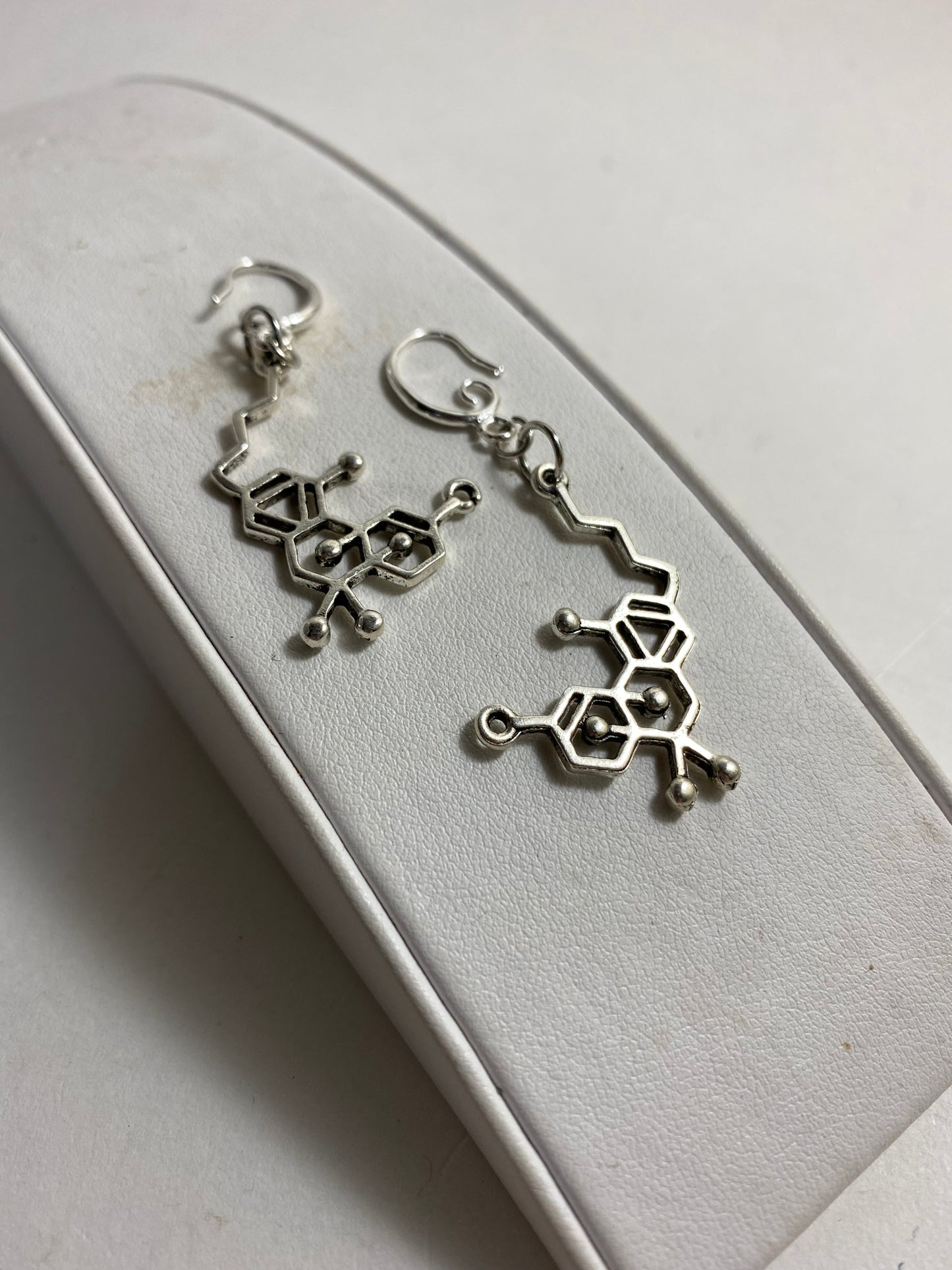 Molecule Necklace & Earrings by Hip Chick Glass, LLC, Handmade Silver Jewelry, Geek Gift, Science Gift