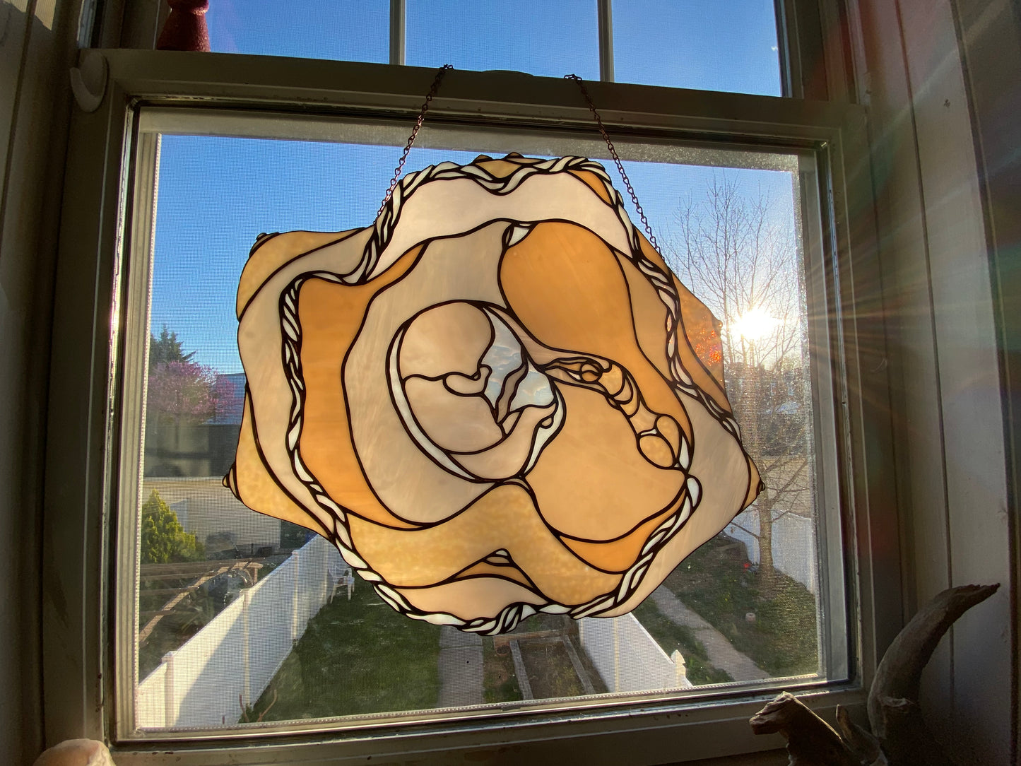 Conception | Stained Glass Window Panel by Hip Chick Glass, Original Design, Handmade Glass Art
