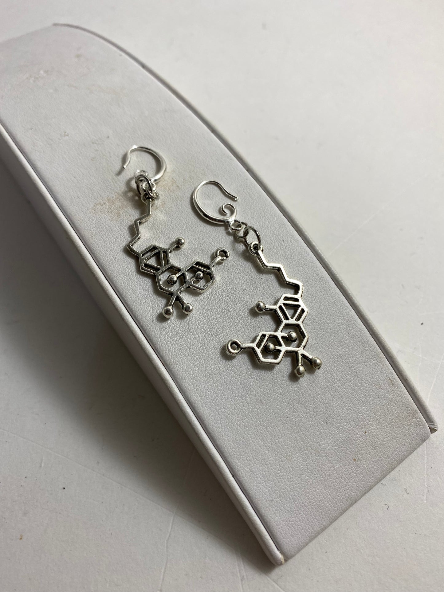 Molecule Necklace & Earrings by Hip Chick Glass, LLC, Handmade Silver Jewelry, Geek Gift, Science Gift
