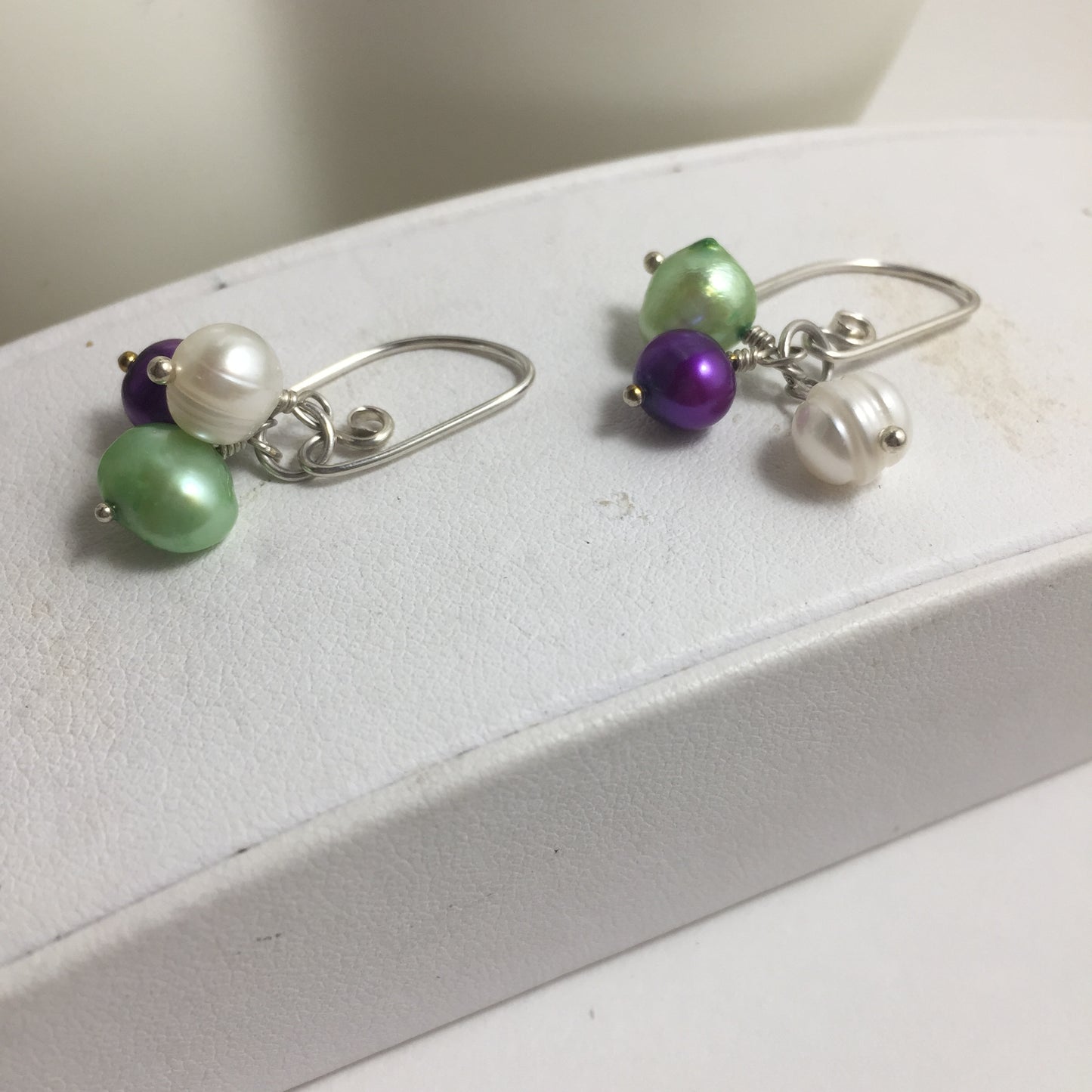 Dangle Earrings by Hip Chick Glass, Sterling Silver Earrings, Handmade Gemstone Jewelry, Birthstone Gift