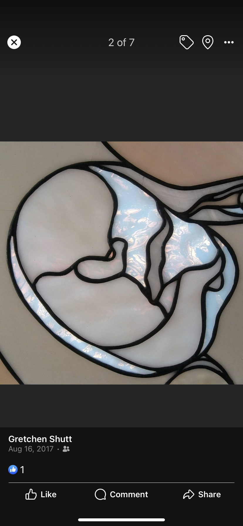 Conception | Stained Glass Window Panel by Hip Chick Glass, Original Design, Handmade Glass Art