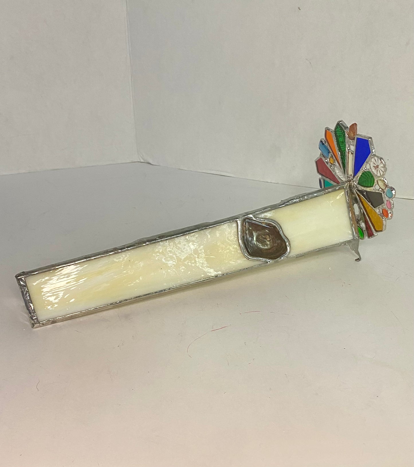 PETRIFIED WOOD Stained Glass Kaleidoscope | Parlorscope | Glass Art Kaleidoscope by Hip Chick Glass, LLC | Collectors Dream