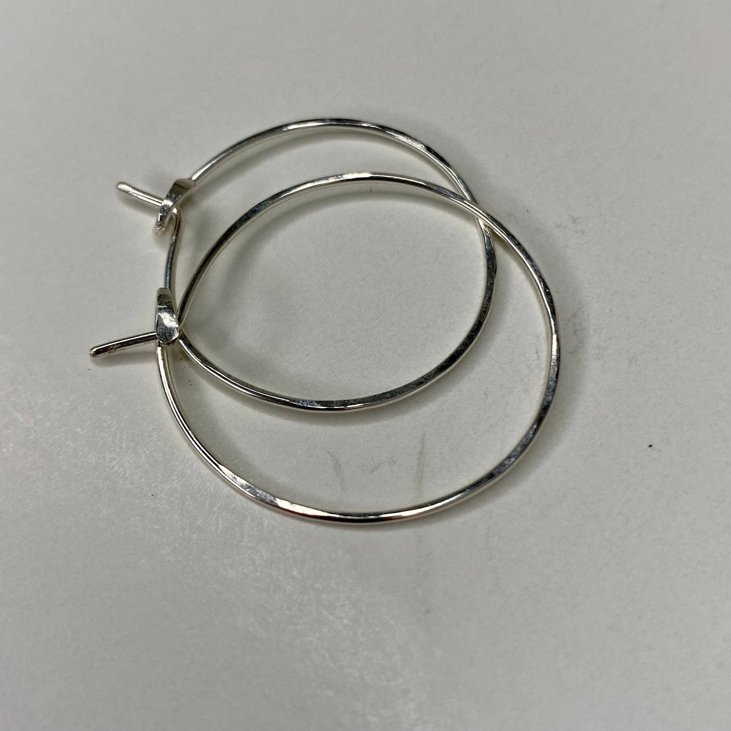 Hammered Hoop Earrings by Hip Chick Glass, Sterling Silver Hoop Earrings, Gold Fill Hoop Earrings, Handmade Hoop Earrings