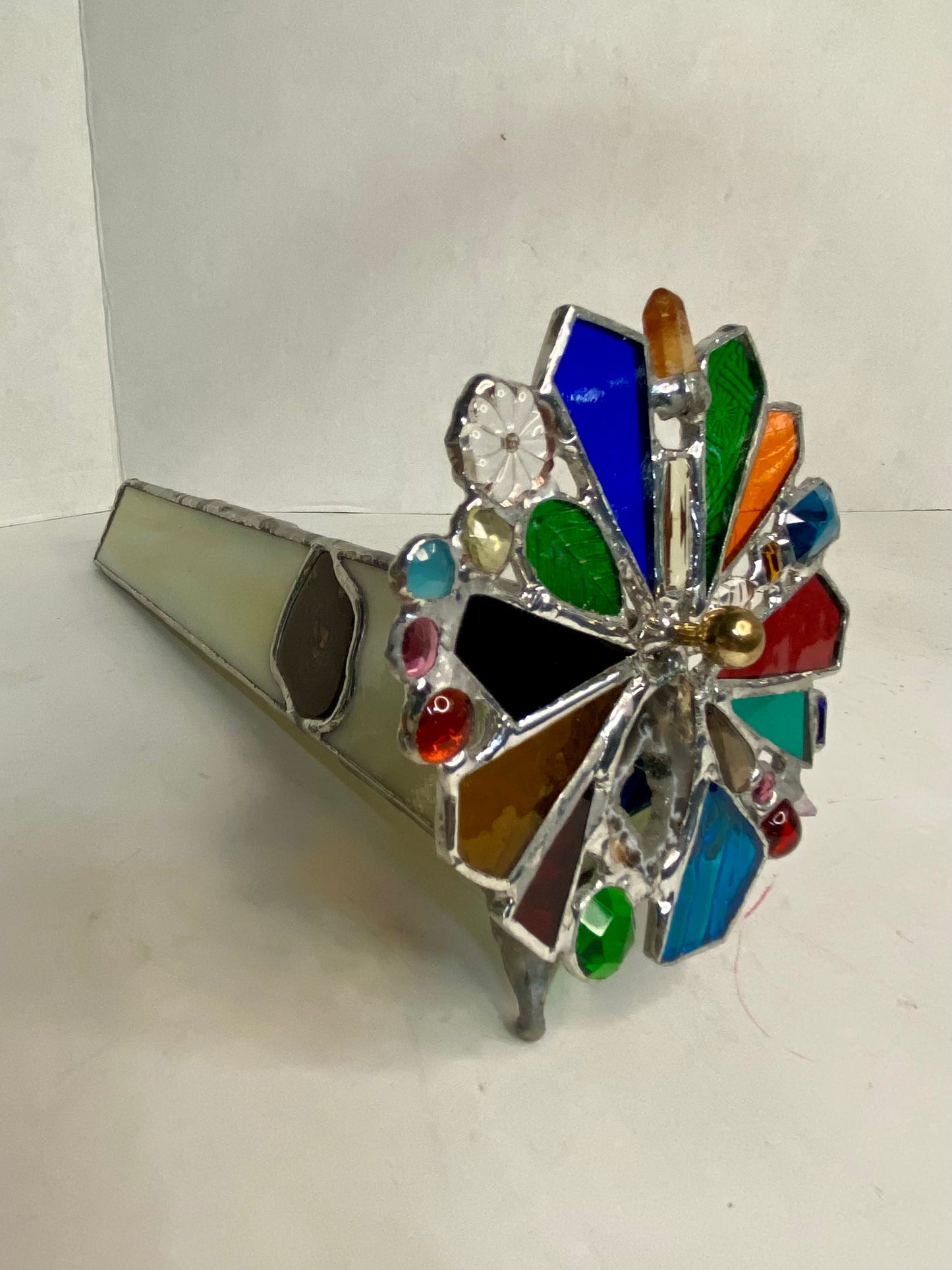 PETRIFIED WOOD Stained Glass Kaleidoscope | Parlorscope | Glass Art Kaleidoscope by Hip Chick Glass, LLC | Collectors Dream