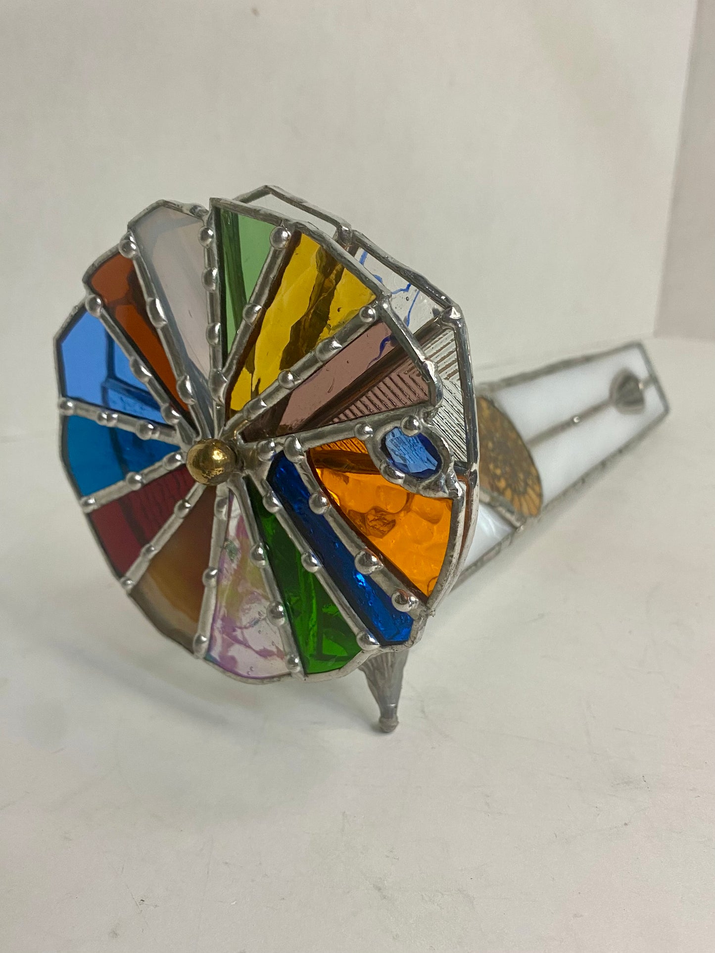 FOSSILS IN WHITE Stained Glass Kaleidoscope | Parlorscope | Glass Art Kaleidoscope by Hip Chick Glass, LLC | Collectors Dream