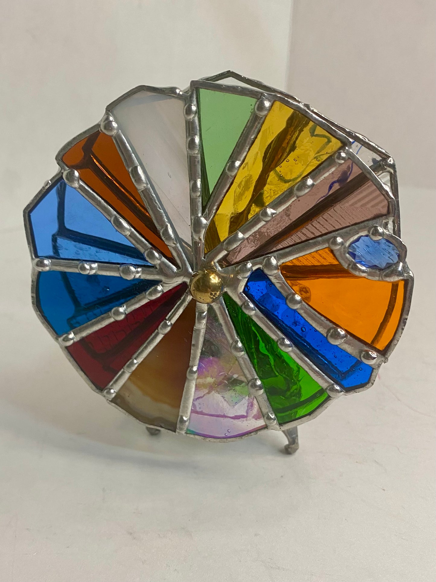 FOSSILS IN WHITE Stained Glass Kaleidoscope | Parlorscope | Glass Art Kaleidoscope by Hip Chick Glass, LLC | Collectors Dream