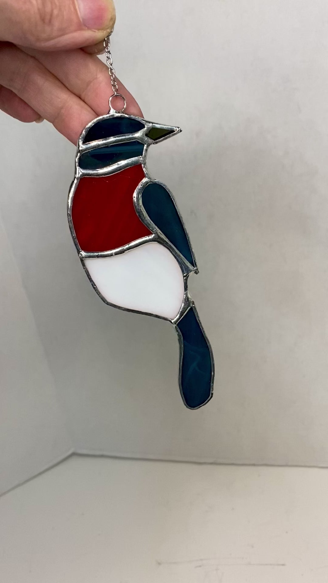 Baltimore Orielo | Stained Glass Suncatcher by Hip Chick Glass, LLC, Handmade Glass Sun Catcher, Original Handmade Glass Art
